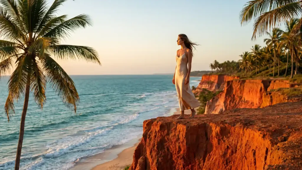 Atmosfera de Trancoso ao entardecer, no sul da Bahia