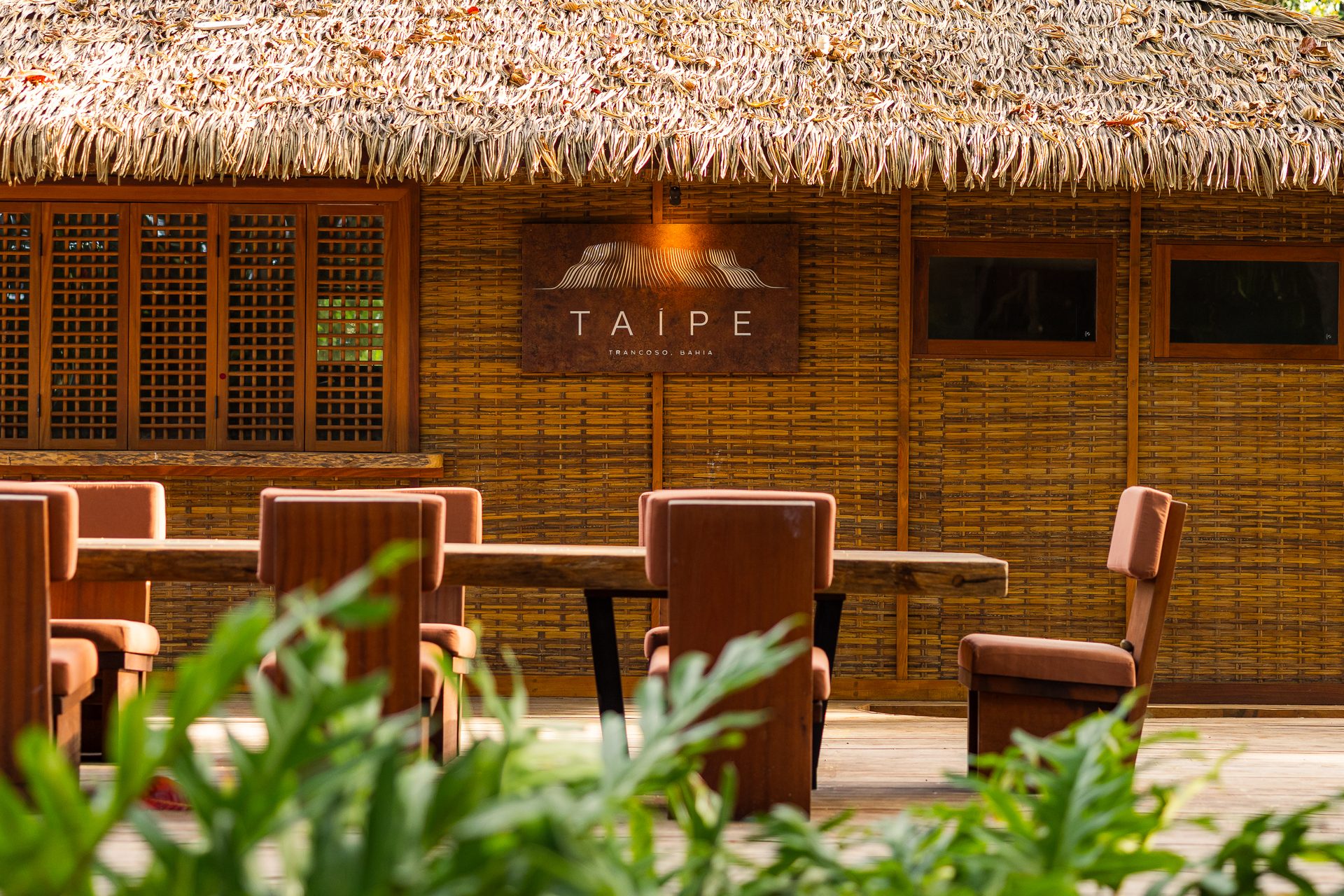 Estrutura do apoio de praia de Taípe, Trancoso · imagem real do local